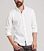 Color:Cloud White - Image 1 - Performance Stretch Solid Movement Woven Shirt