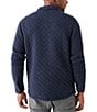Faherty Quilted Fleece CPO Shirt Jacket, Color:Navy Melange - Image 2
