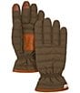 Faherty Quilted Ripstop Puffer Gloves, Color:Olive - Image 1