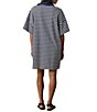 Faherty Recycled Stripe Knit Collar Neck Short Sleeve Dress - Image 5