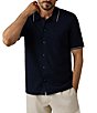 Faherty Short Sleeve Sweater Shirt - Image 1