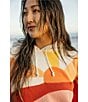 Color:Canyon Lands - Image 6 - Soleil Abstract Sun Print Long Sleeve Pullover Hoodie