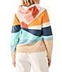 Faherty Soleil Abstract Sun Print Long Sleeve Pullover Hoodie, Color:Sun and Sea - Image 2