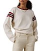 Faherty Sport Jersey Throwback Crew Neck Long Sleeve Shirt - Image 1