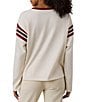 Faherty Sport Jersey Throwback Crew Neck Long Sleeve Shirt - Image 2