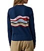Faherty Sunwash Organic Cotton Slub Crew Neck Long Sleeve Pullover - Image 2