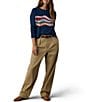 Faherty Sunwash Organic Cotton Slub Crew Neck Long Sleeve Pullover - Image 3