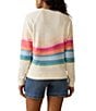 Faherty Sunwash Organic Cotton Slub Crew Neck Long Sleeve Pullover, Color:Sun Spritz Soleil - Image 2