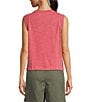 Faherty Sunwash Organic Cotton Slub Knit Crew Neck Sleeveless Muscle Tank, Color:Baroque Rose - Image 2