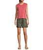 Faherty Sunwash Organic Cotton Slub Knit Crew Neck Sleeveless Muscle Tank, Color:Baroque Rose - Image 3