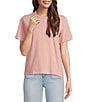 Faherty Sunwashed Crew Neck Short Sleeve Organic Cotton Tee Shirt, Color:Zephyr - Image 1