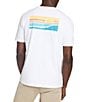 Color:White - Image 1 - Sunwashed Ocean Scene Graphic Short Sleeve T-Shirt