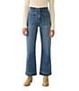 Faherty Terry Stretch Denim Flare Leg Jeans - Image 1