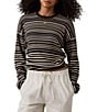 Faherty Throwback Long Sleeve Striped Crew Neck Coordinating Shirt - Image 1