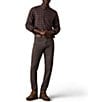 Faherty Timberline Twill Mini Plaid Long Sleeve Woven Shirt - Image 3