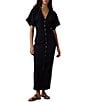 Faherty V-Neck Short Sleeve Maxi Dress - Image 1