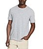 Color:Silver Sea Stripe - Image 1 - Vintage Chambray Stripe Short Sleeve T-Shirt
