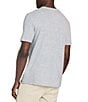Color:Silver Sea Stripe - Image 2 - Vintage Chambray Stripe Short Sleeve T-Shirt