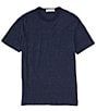 Color:Navy Cove Stripe - Image 1 - Vintage Chambray Stripe Short Sleeve T-Shirt