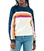 Color:Twilight Vista - Image 1 - Vista Stripe Crew Neck Pullover Sweater