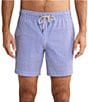 Fair Harbor Bayberry Striped 7#double; Inseam Swim Trunks - Image 1