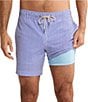 Fair Harbor Bayberry Striped 7#double; Inseam Swim Trunks - Image 4