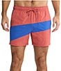 Fair Harbor Bungalow Color Blocked 5#double; Inseam Swim Trunks - Image 1