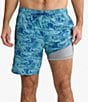 Fair Harbor Rushing Waves 8#double; Inseam Swim Trunks - Image 4
