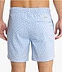 Fair Harbor Sky Blue Shells 7#double; Inseam Bayberry Swim Trunks - Image 2