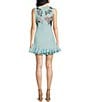 Fanm Mon Flirt Floral Embroidered Ruffle Hem Mini Dress, Color:Hydrangea - Image 2