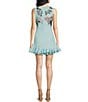 Color:Hydrangea - Image 2 - Flirt Floral Embroidered Ruffle Hem Mini Dress