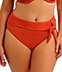 Fantasie Ottawa Solid High Waist Folded Side Tie Bikini Swim Bottom - Image 1