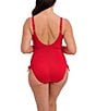 Fantasie Ottawa Solid V-Neck Front Twist Underwire Scoop Back Extended Bra Size Adjustable Strap One Piece Swimsuit, Color:Radred - Image 2