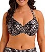 Fantasie Shell Bay V-Neck Underwire Halter Swim Top - Image 1
