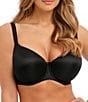Color:Black - Image 1 - Smoothing Balconette Busted Underwire T-Shirt Bra
