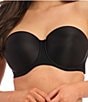 Color:Black - Image 1 - Smoothing Molded Strapless Convertible Bra