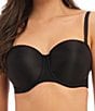 Color:Black - Image 3 - Smoothing Molded Strapless Convertible Bra