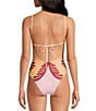 Farm Rio Arabesc Soft Yellow Print Tie Back One Piece Swimsuit - Image 2