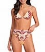Farm Rio Arabesc Soft Yellow Triangle Swim Top & Hot Pants Swim Bottom - Image 1