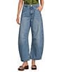 Farm Rio Barrel Leg Mid Rise Denim Jeans - Image 1