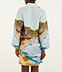 Farm Rio Copacabana Beach Multicolor Collar Neckline Long Sleeve Kimono Dress - Image 2