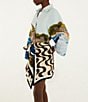 Farm Rio Copacabana Beach Multicolor Collar Neckline Long Sleeve Kimono Dress - Image 4