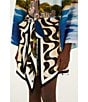 Farm Rio Copacabana Beach Multicolor Collar Neckline Long Sleeve Kimono Dress - Image 5