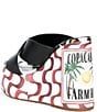 Farm Rio Copacabana Leather Printed Wedge Platform Slide Sandals - Image 4