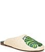 Farm Rio Raffia Icons Monstera Leaf Mules - Image 1