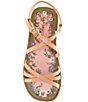 Farm Rio Spring Leather Strappy Flat Sandals - Image 5
