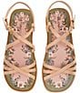 Farm Rio Spring Leather Strappy Flat Sandals - Image 1