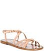 Farm Rio Spring Leather Strappy Flat Sandals - Image 2