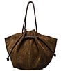 Farm Rio Suede Slouchy Drawstring Tote Bag - Image 1