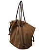 Farm Rio Suede Slouchy Drawstring Tote Bag - Image 2